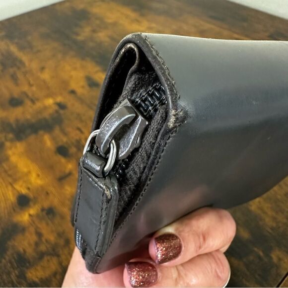 Prada Gray Leather Wallet W/ Certificate of Authenticity - Picture 13 of 15